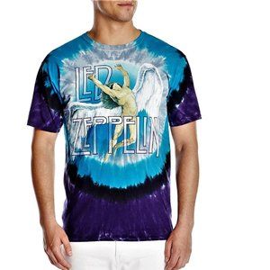 Led Zeppelin Swan Song metal rock Tie Dye Oringinal 2012 Official T-Shirt 2X NWT